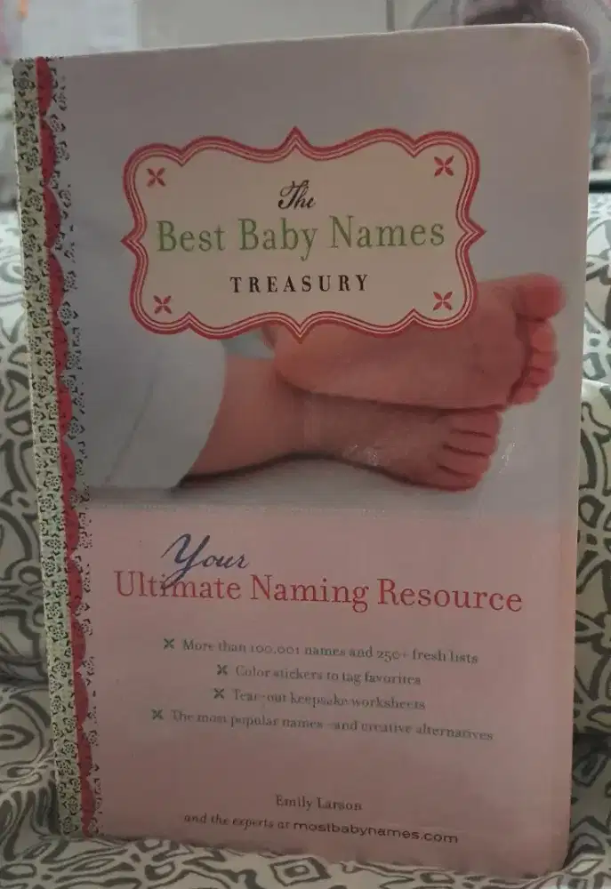 BOOK THE BEST BABY NAME TREASURY BY EMILY LARSON