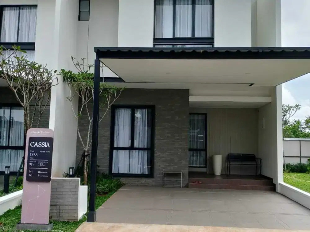 Dijual rumah modern mewah 2lantai cluster cassia cikokol Tangerang kot