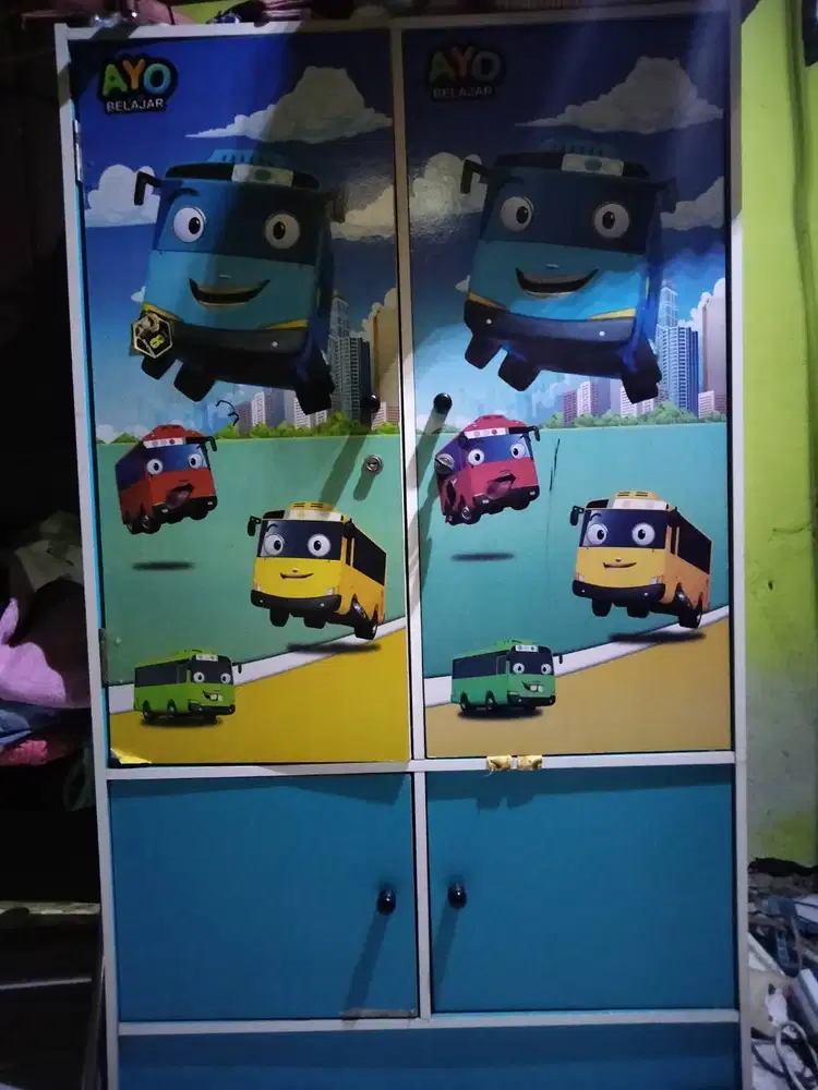 Lemari anak tayo 5 ruang