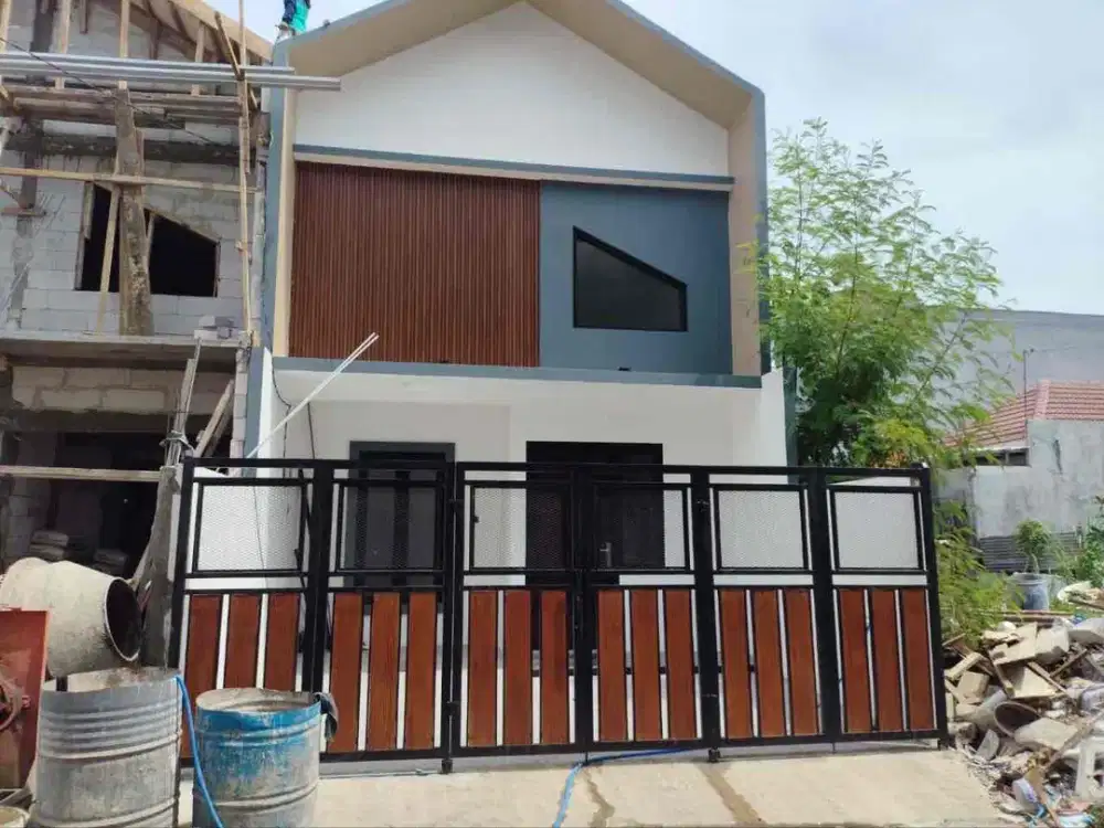 Tipe mezzaine‼️rumah baru medokan sawah timur dekat UPN rungkut row jalan 2 mobil