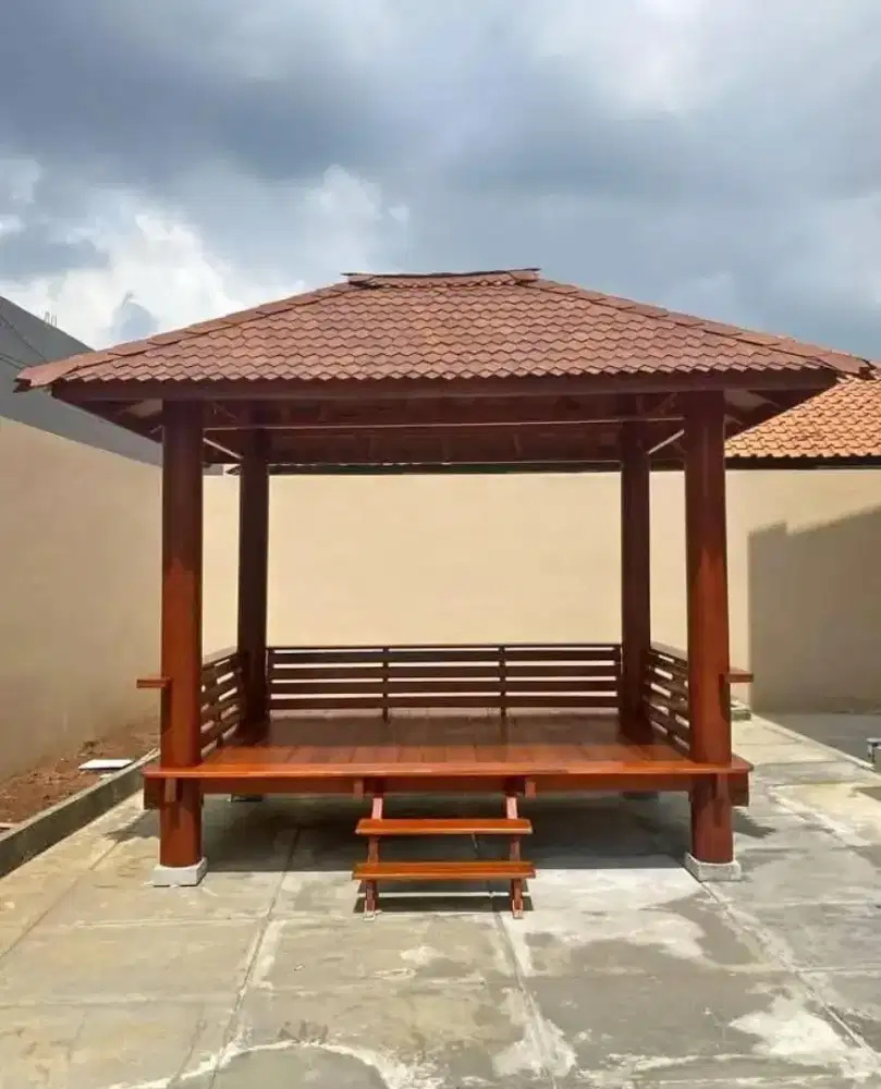 Gazebo mahony wood elegant
