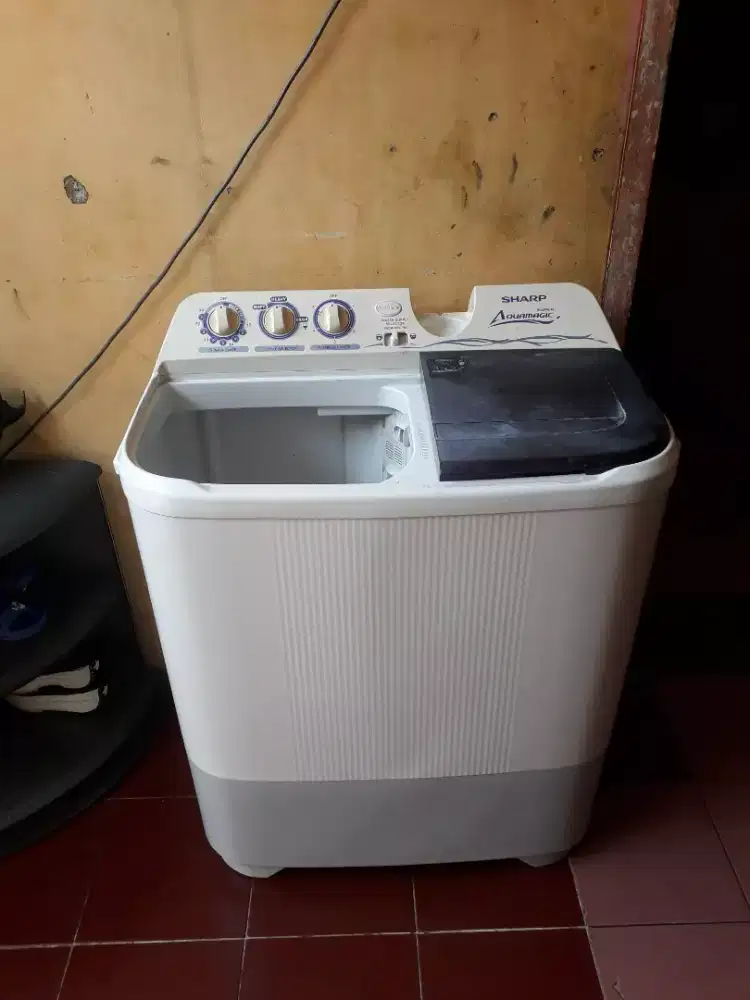 Mesin cuci 2tabung sharp 9kg