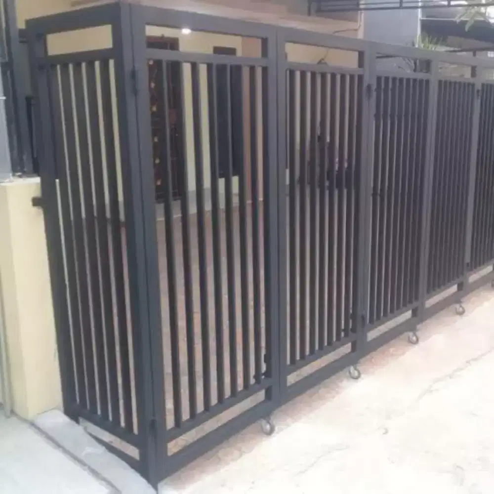 Tukang las spesialis pagar garasi minimalis murah