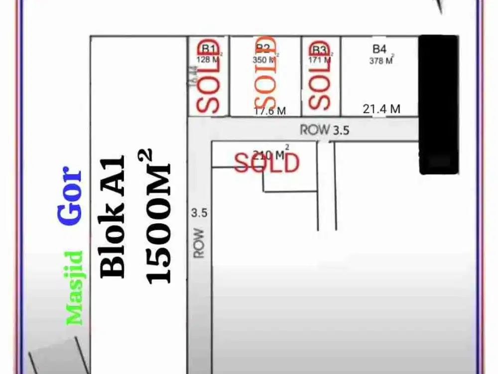 Dijual Cepat Tanah Kavling 400M²
