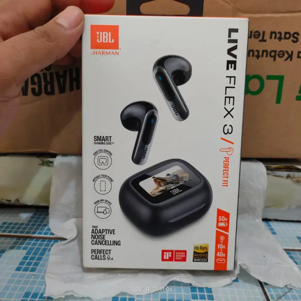 JBL Live Flex 3 Hi-Res Audio True Wireless Noise Cancelling Open-Stick
