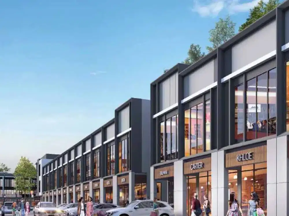 Ruko Hampton 2 muka, lt. 72m2, lb. 173m2, tangerang