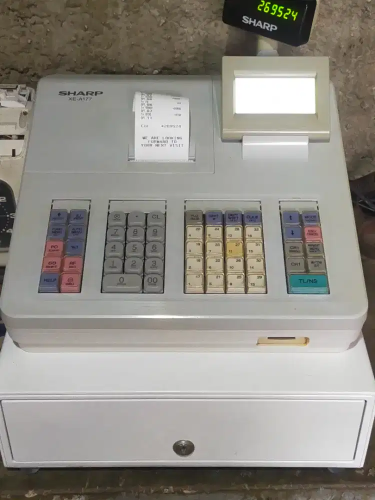 Mesin kasir sharp XE - A177