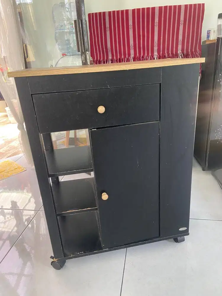 Informa Galvin rak troly 4 tingkat hitam