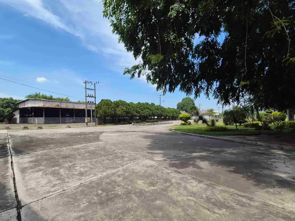 jual pabrik ex pencairan gula daerah tanjung morawa, lokasi strategis, jual beserta isi pabrik, harga nego