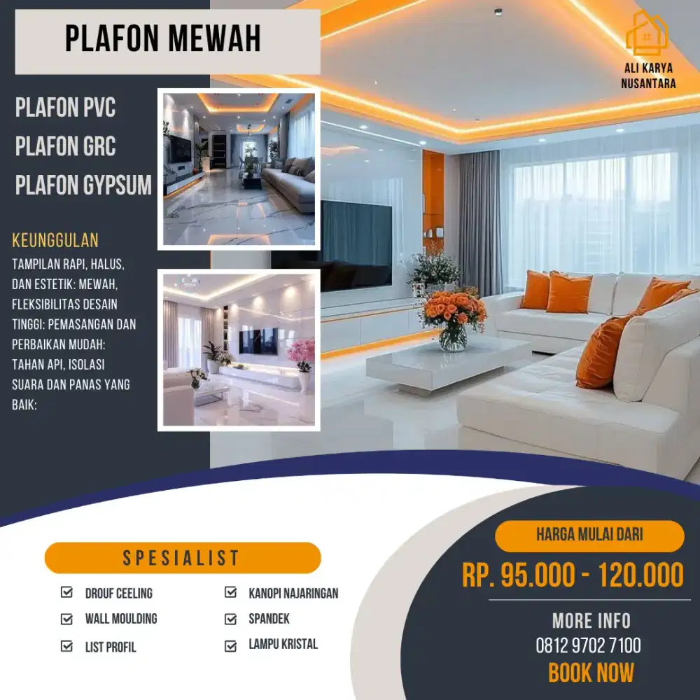 Jasa Pasang Plafon Gypsum Cengkareng