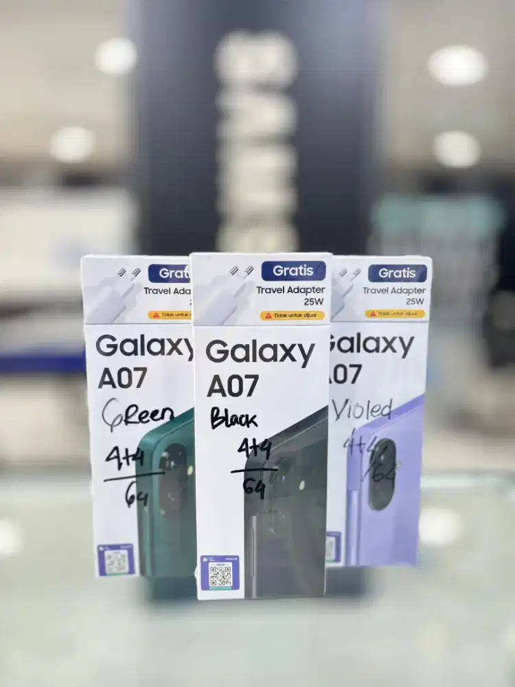SAMSUNG A07 4+4/64 GB NEW BERGARANSI 1 TAHUN