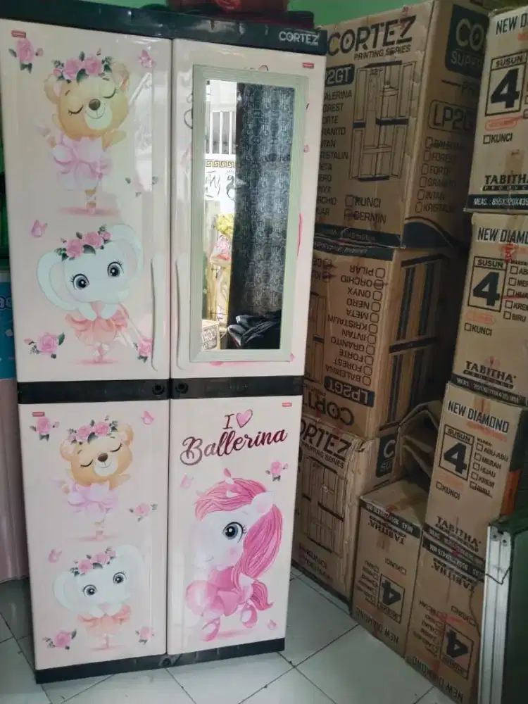 Lemari plastik 2 pintu jumbo