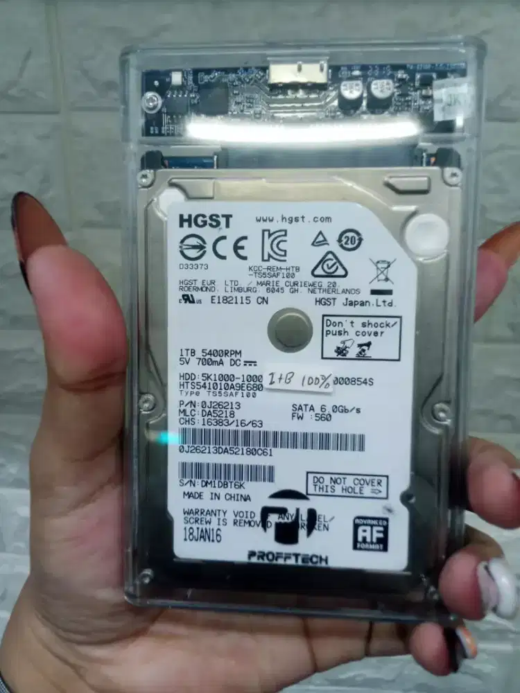 Jual HDD EXTERNAL MERK HGST 1TB