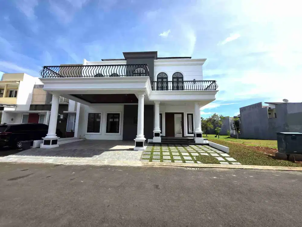 Rumah Bangunan baru BSD The icon dinding bata merah