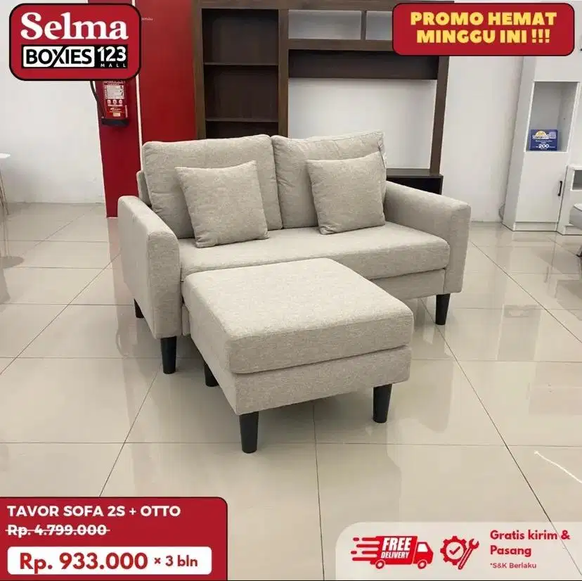 Sofa sudut minimalis selma