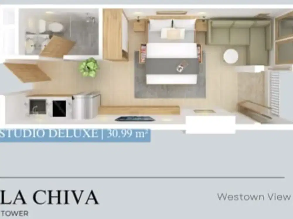 Apartment Westown Tower La Chiva Lantai 30 Type Studio Deluxe