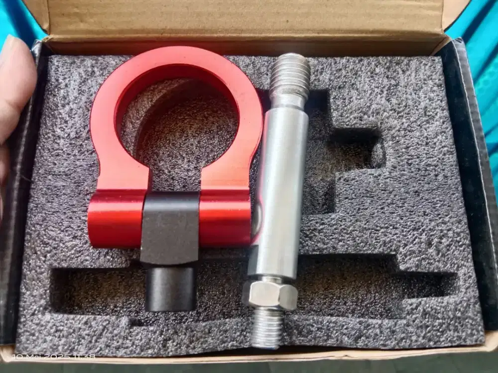 Tow Hook Benen Industries merah - Honda Jazz GE8 / Universal