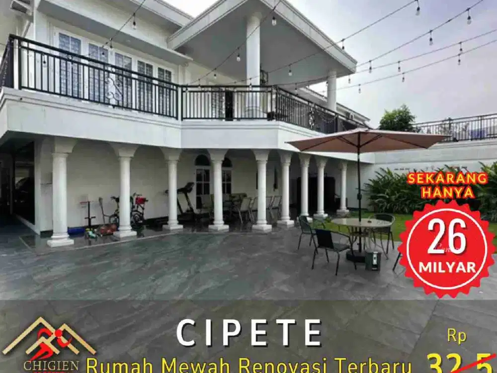 DIJUAL RUMAH MEWAH RENOVASI TERBARU DI CIPETE JAKARTA SELATAN