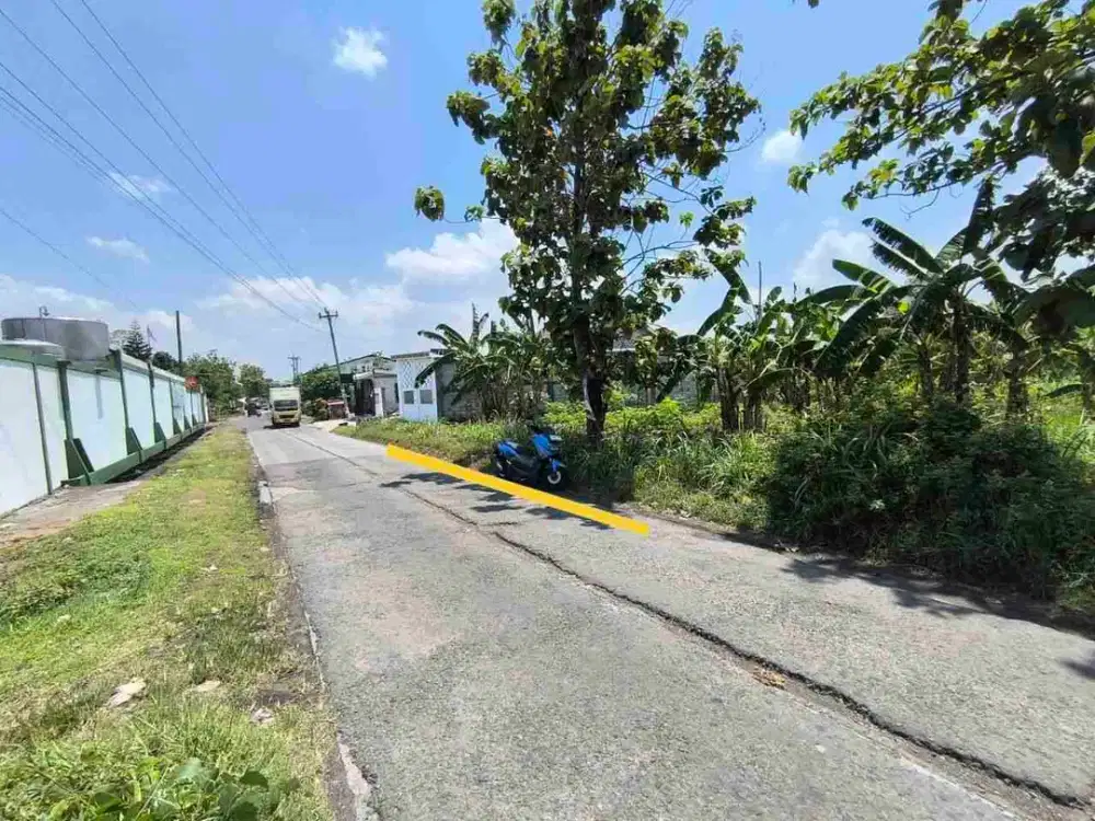 lahan industri area pabrik dekat jl raya solo purwodadi status kering