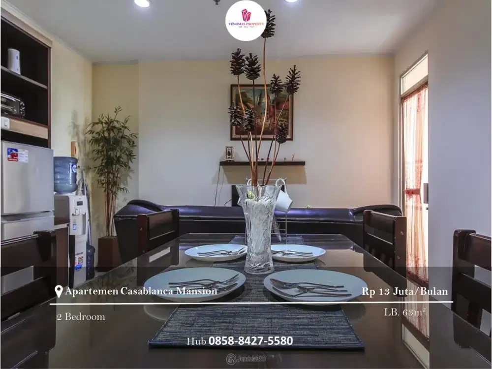 Dijual Apartement Casablanca Mansion 2BR Full Furnished View City