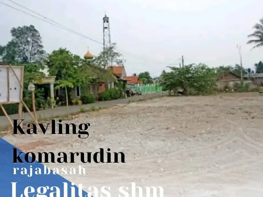 Tanah kavling pinggir jalan rajabasa