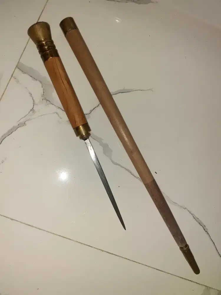 Tongkat kayu cendana asli