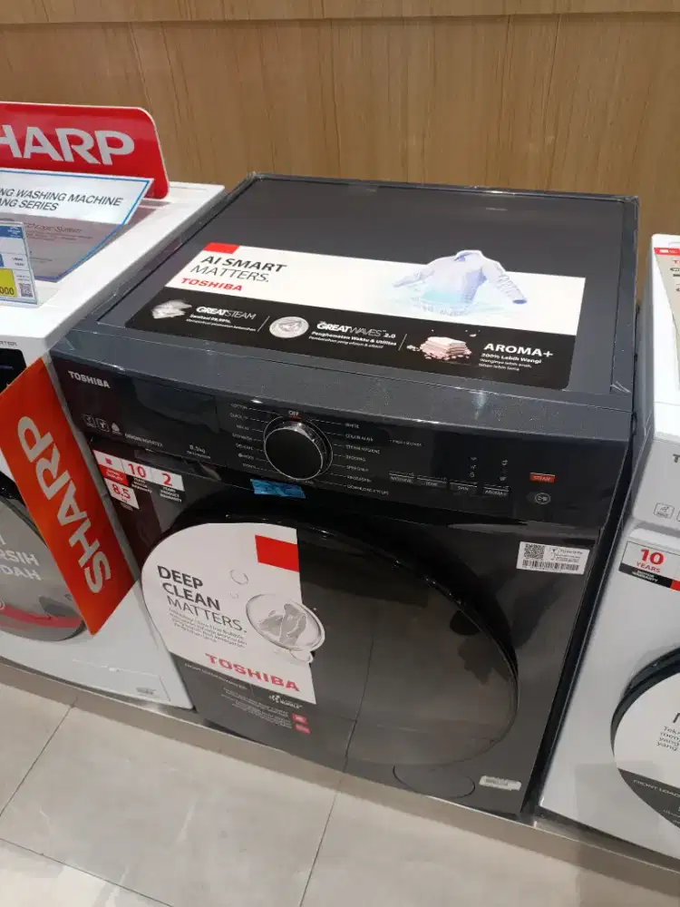 TOSHIBA FRONT LOADING 8.5 KG WASHER