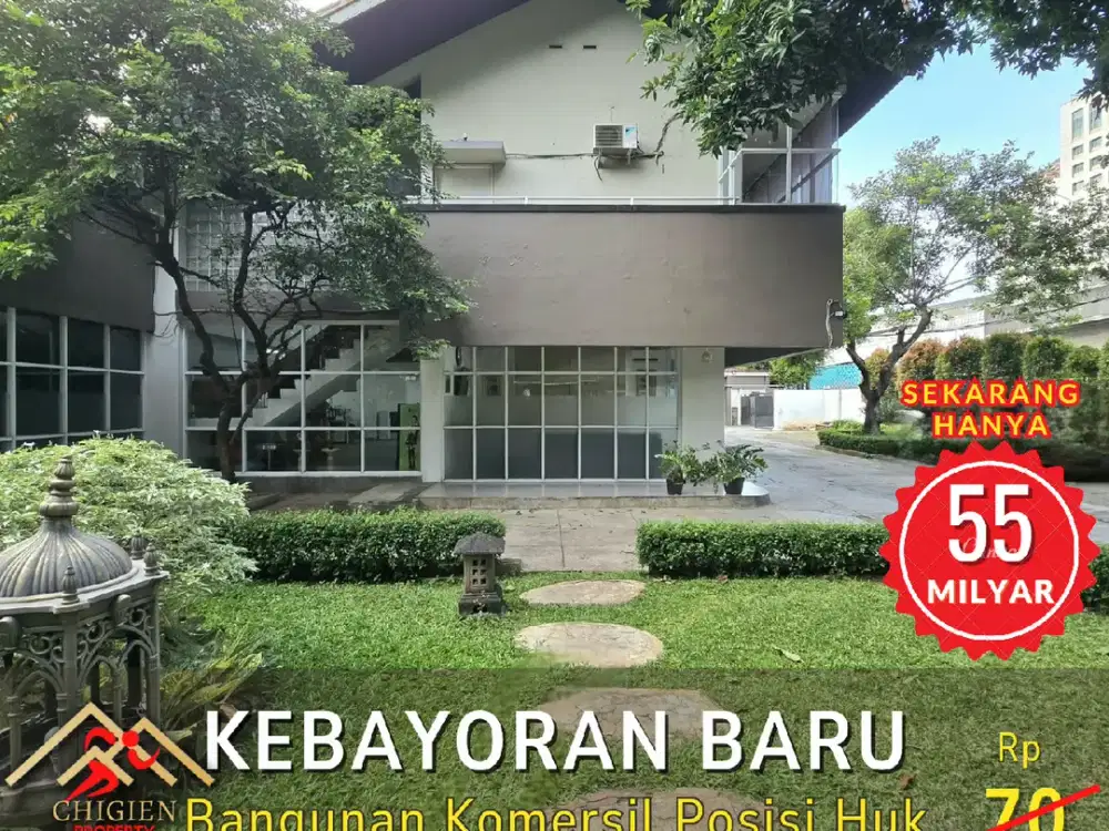 DIJUAL BANGUNAN KOMERSIL POSISI HOOK DI PRAPANCA KEBAYORAN BARU JAKARTA SELATAN
