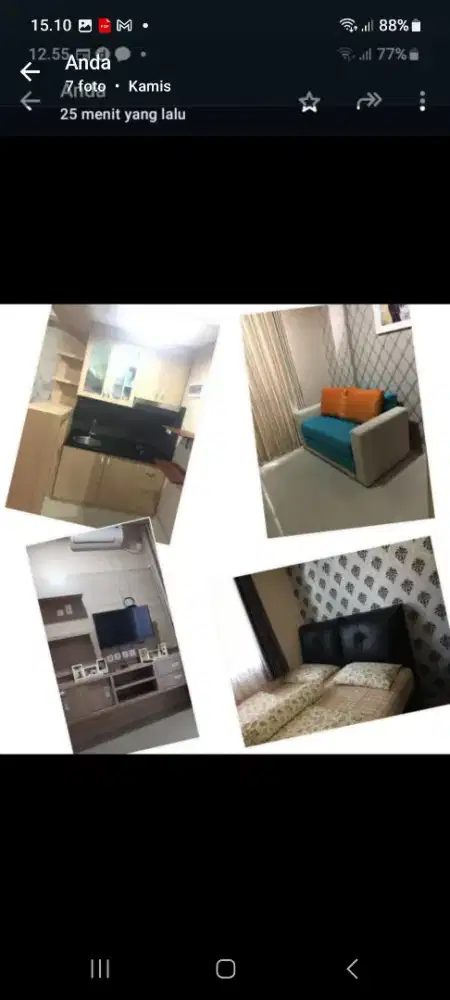 Disewakan 1 unit apartemen 1 BR