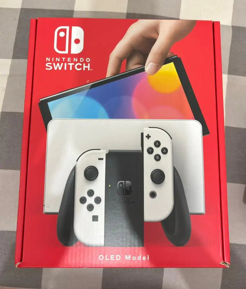 Nintendo Switch Oled Putih Console Game - Scnd [White Sgp]