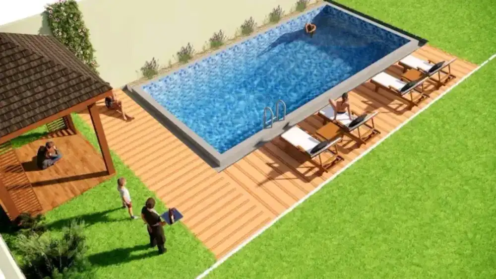 Kolam renang minimalis