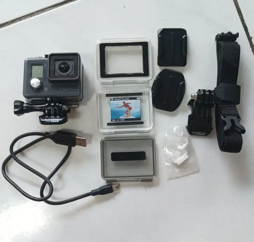 Gopro Hero+ action cam non WIFI non LCD mulus jarang pake