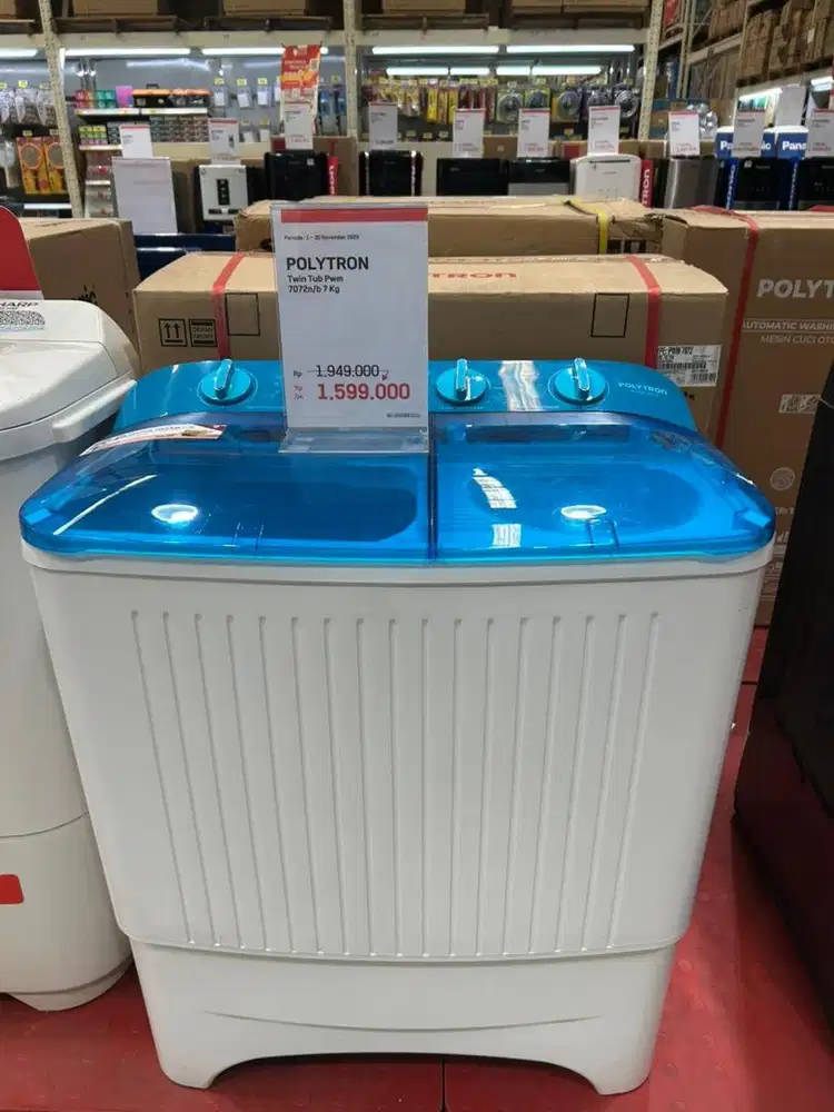 Lotte ciputat (Kredit) Dp 0Rp Polytron 2Tub 7Kg pwn7072