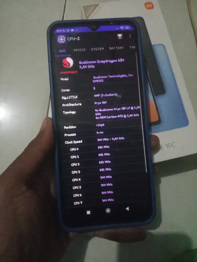 Xiaomi redmi 10C 4/128 lengkap