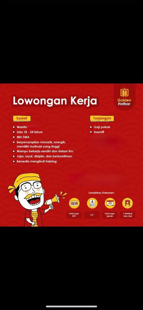 Dicari Karyawati SERIUS KERJA di Mall Atrium Senen