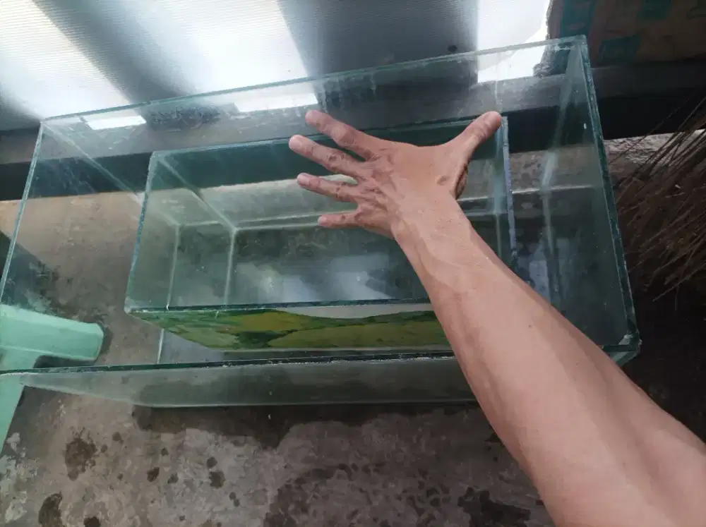 aquarium bekas tidak bocor ukuran besar Dan kecil