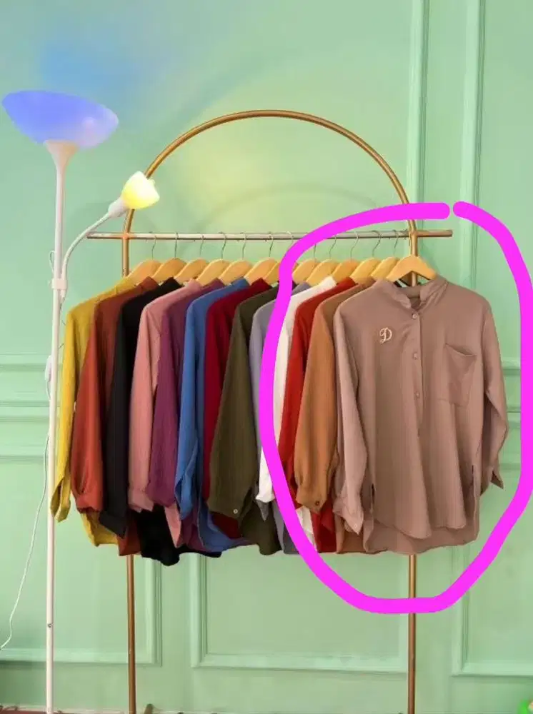 Kemeja wanita crinkle second