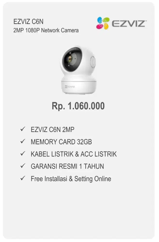 CCTV EZVIZ C6N 2MP