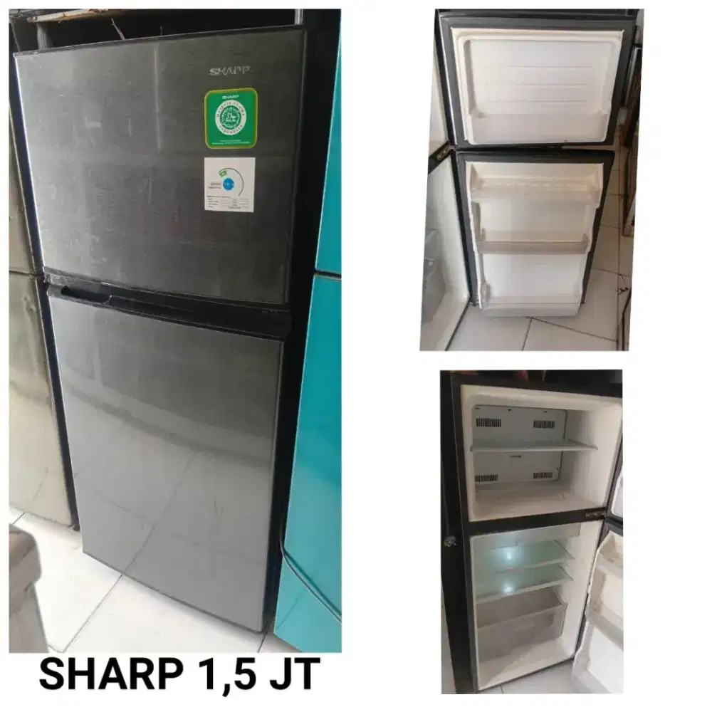 Kulkas 2 pintu Sharp .seken bergaransi