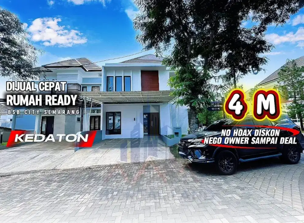 RUMAH DIJUAL DI KEDATON BSB SEMARANG BANYAK PILIHAN RUMAH MEWAH