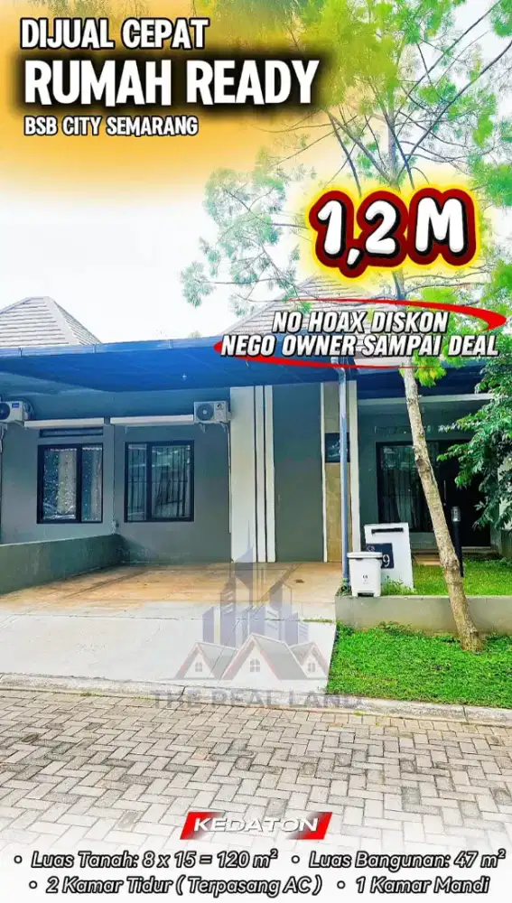 RUMAH DIJUAL KAWASAN BSB SEMARANG KEDATON BSB SEMARANG
