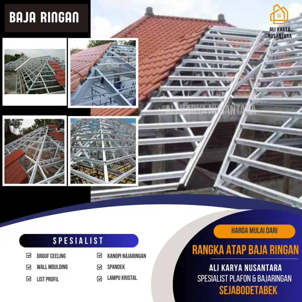 Anti Rayap, Anti Karat! Pasang Rangka Atap Baja Ringan Sekarang!