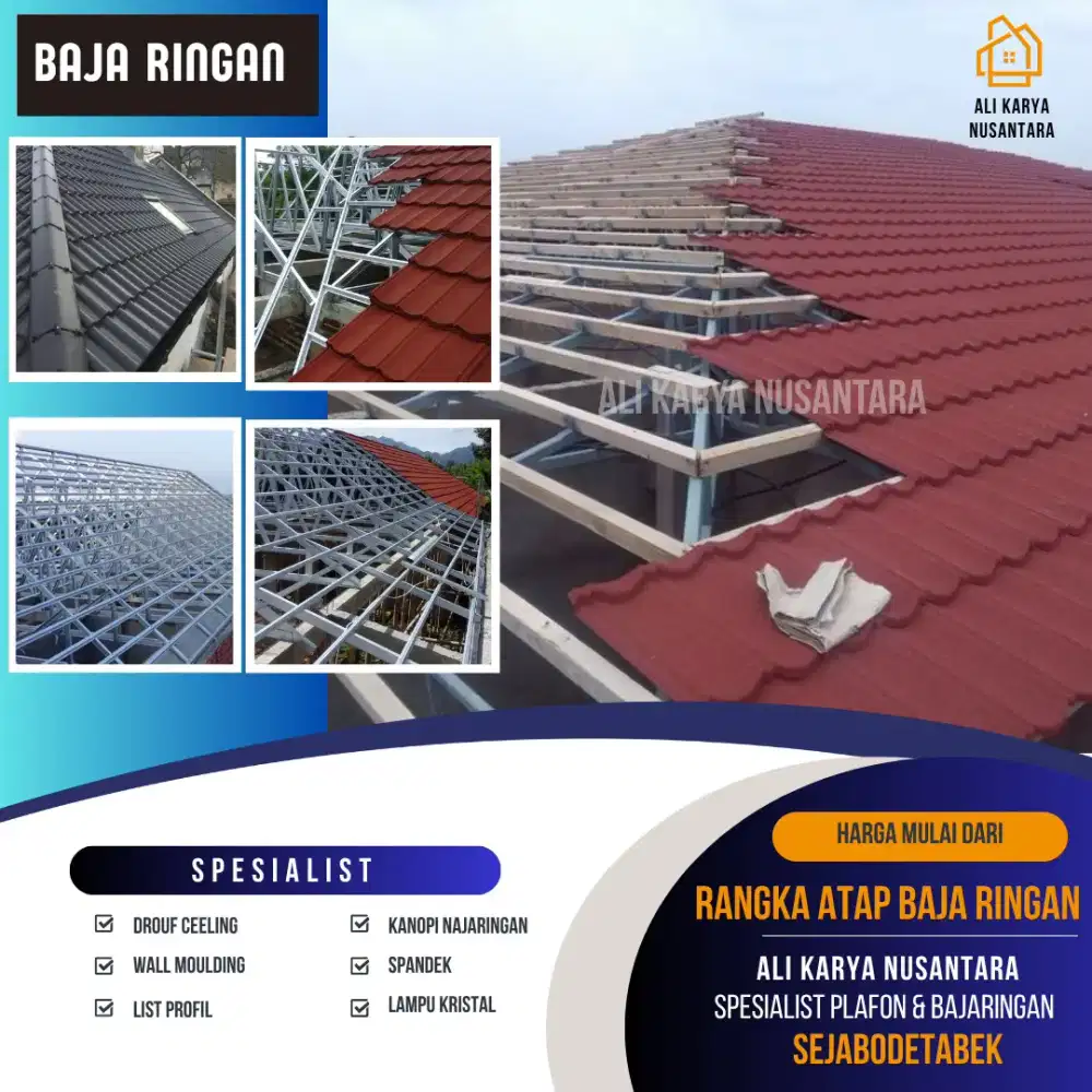 Struktur Atap Ringan Tapi Kokoh? Pilih Baja Ringan, Pasang di Sini!