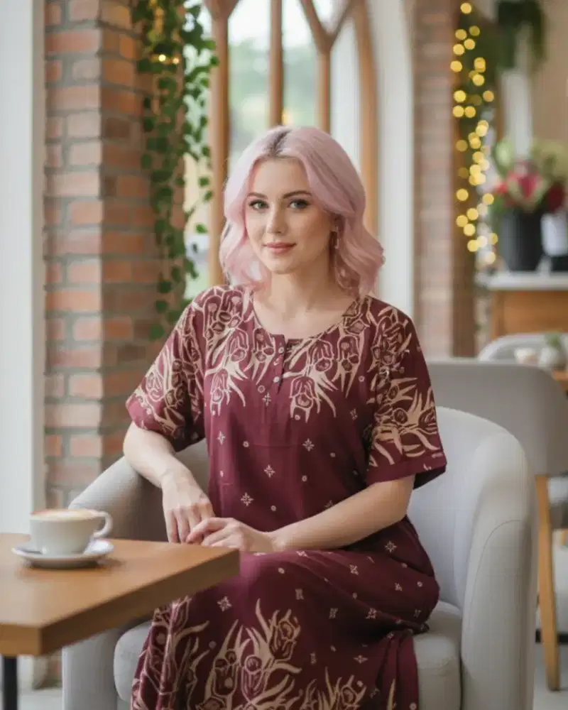 Daster Bambu Peluk Nyenyak