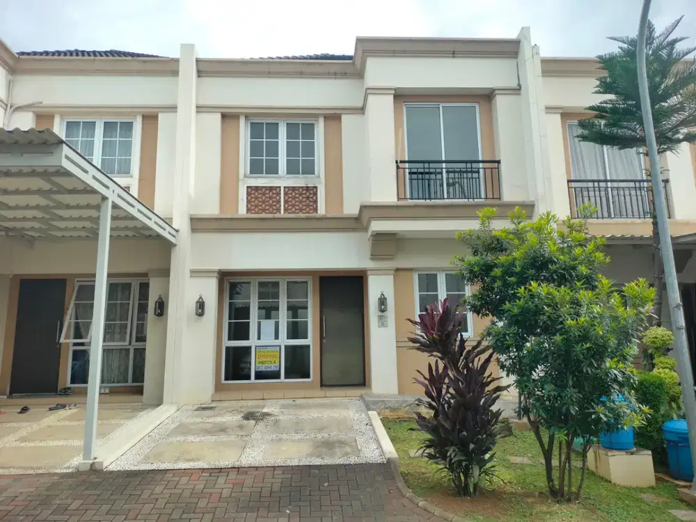 Rumah sewa Allegria Park dekat Santa Ursula BSD dan Pasar Modern