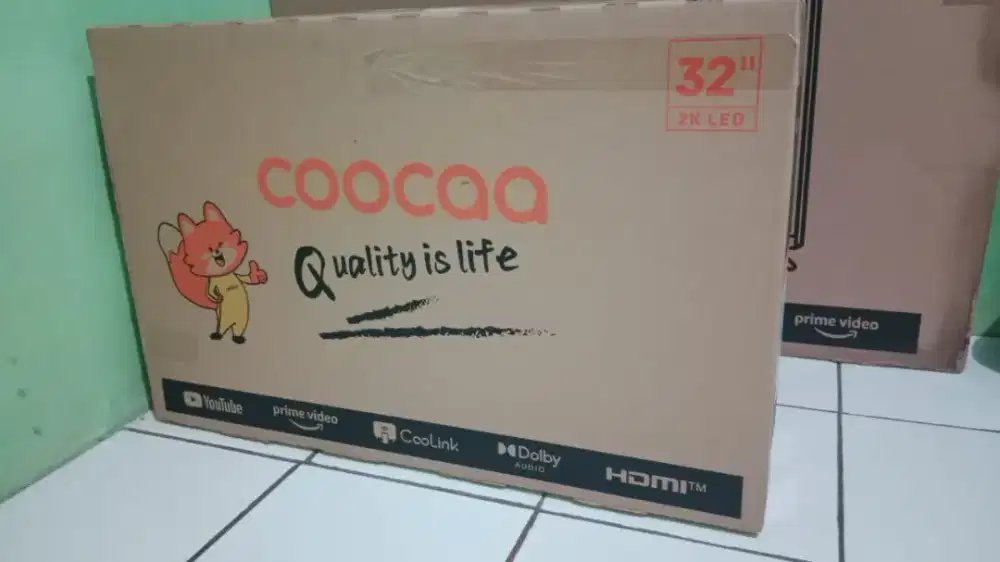 Tv LED coocaa smart digital 2k 32 inch