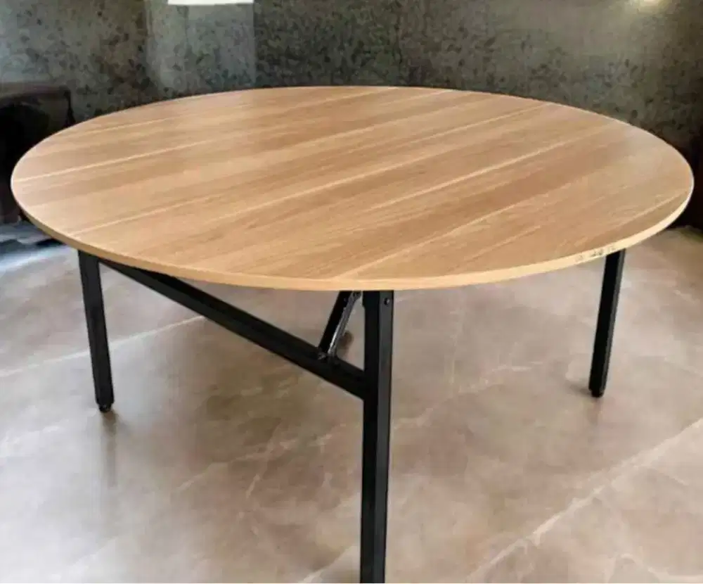 Round Table, Meja Lipat Bulat, Meja Hotel