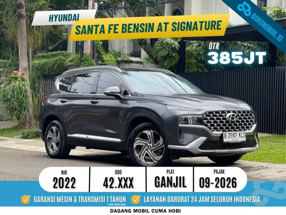 [TERMURAH] Hyundai Santa Fe 2.5G 4x2 6AT Signature AT 2022