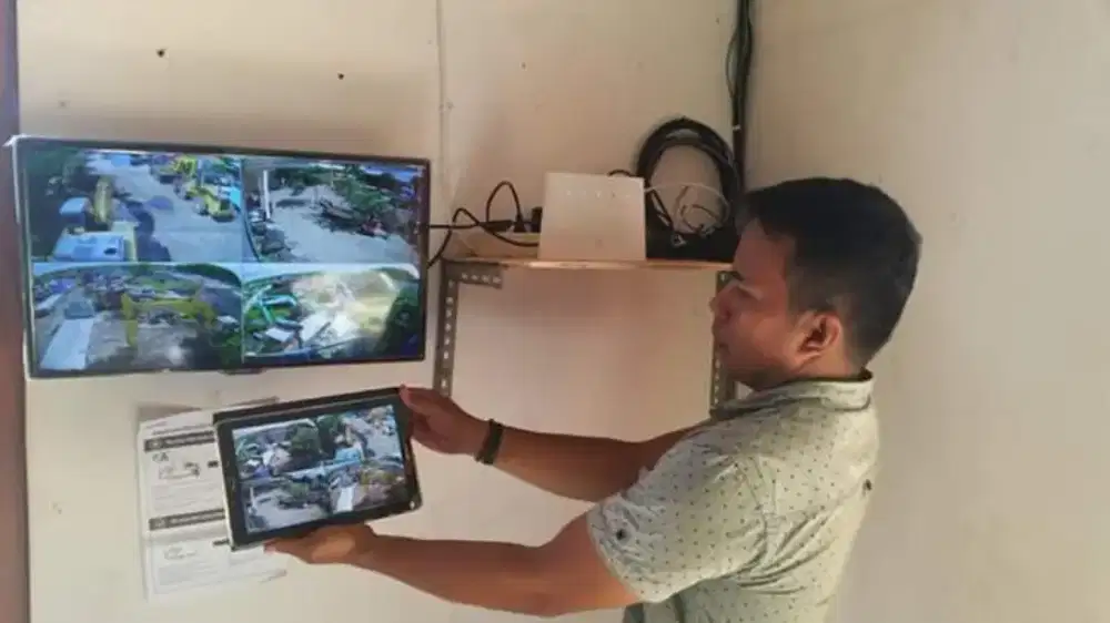 Cctv Service kamera Dan Pasang Plus Seting Online via Mobile