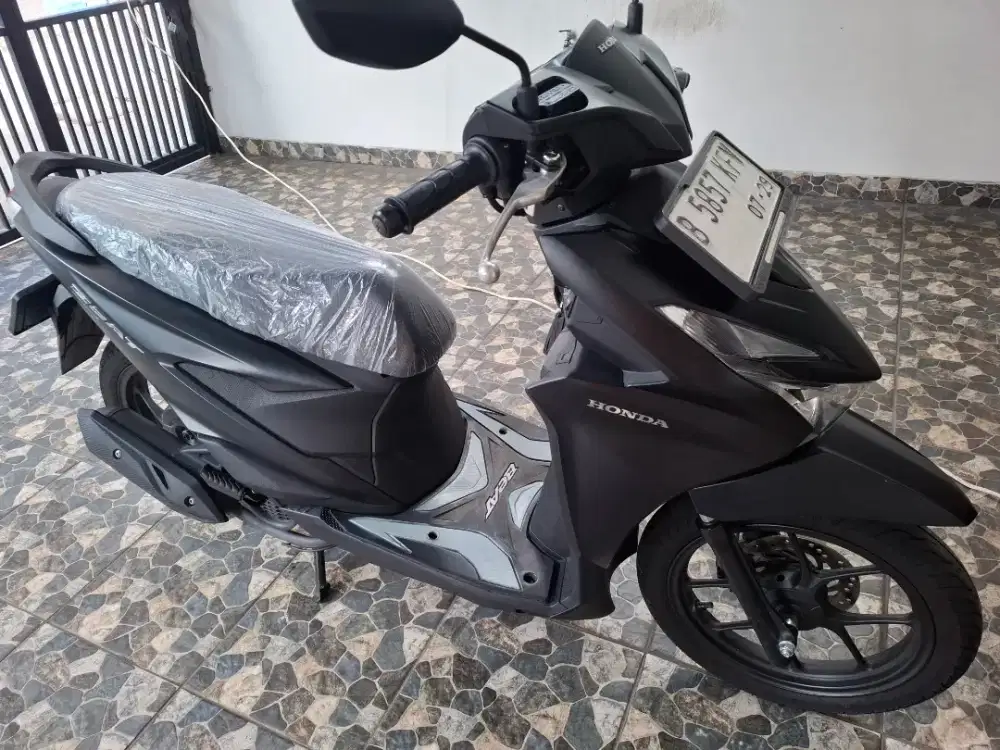 Km1,200 keyless, honda beat deluxe CBS iss LED 2024 bln 7 pajakpanjang